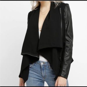 Black leather jacket